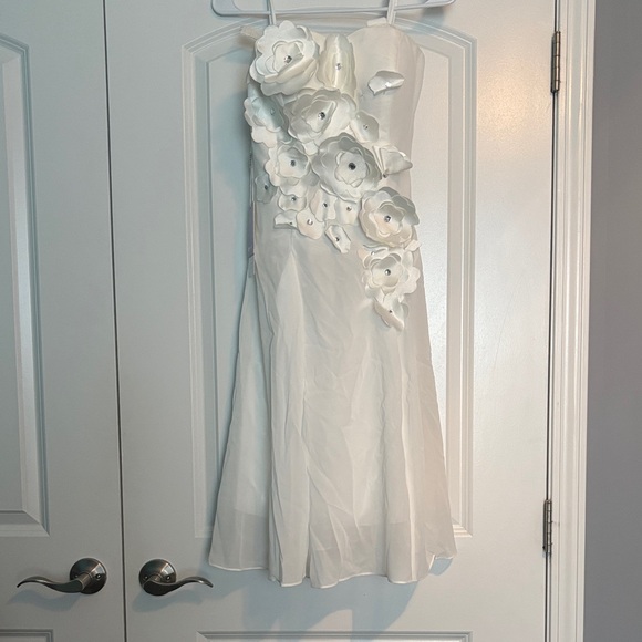 JJs House White Floral Wedding Dress - Picture 1 of 7